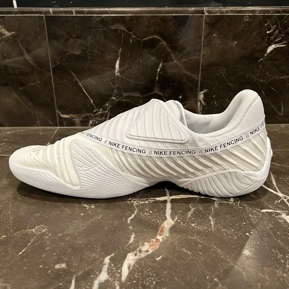 Nike Ballestra 2 Mens Size 14 White Gold Fencing Training Shoes AQ3533-107 New